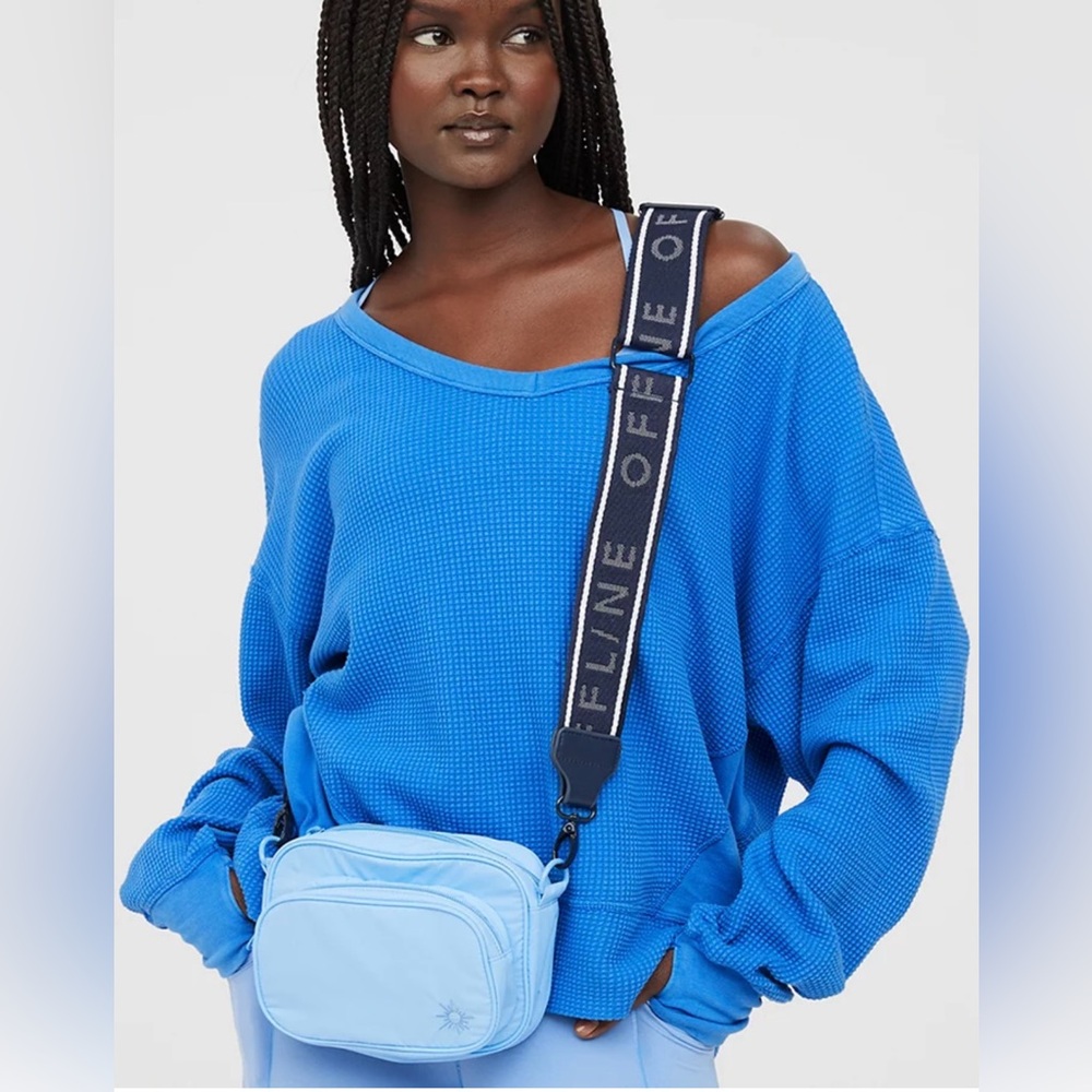 NWT OFFLINE By Aerie Wow! Waffle Oversized T-Shirt size M